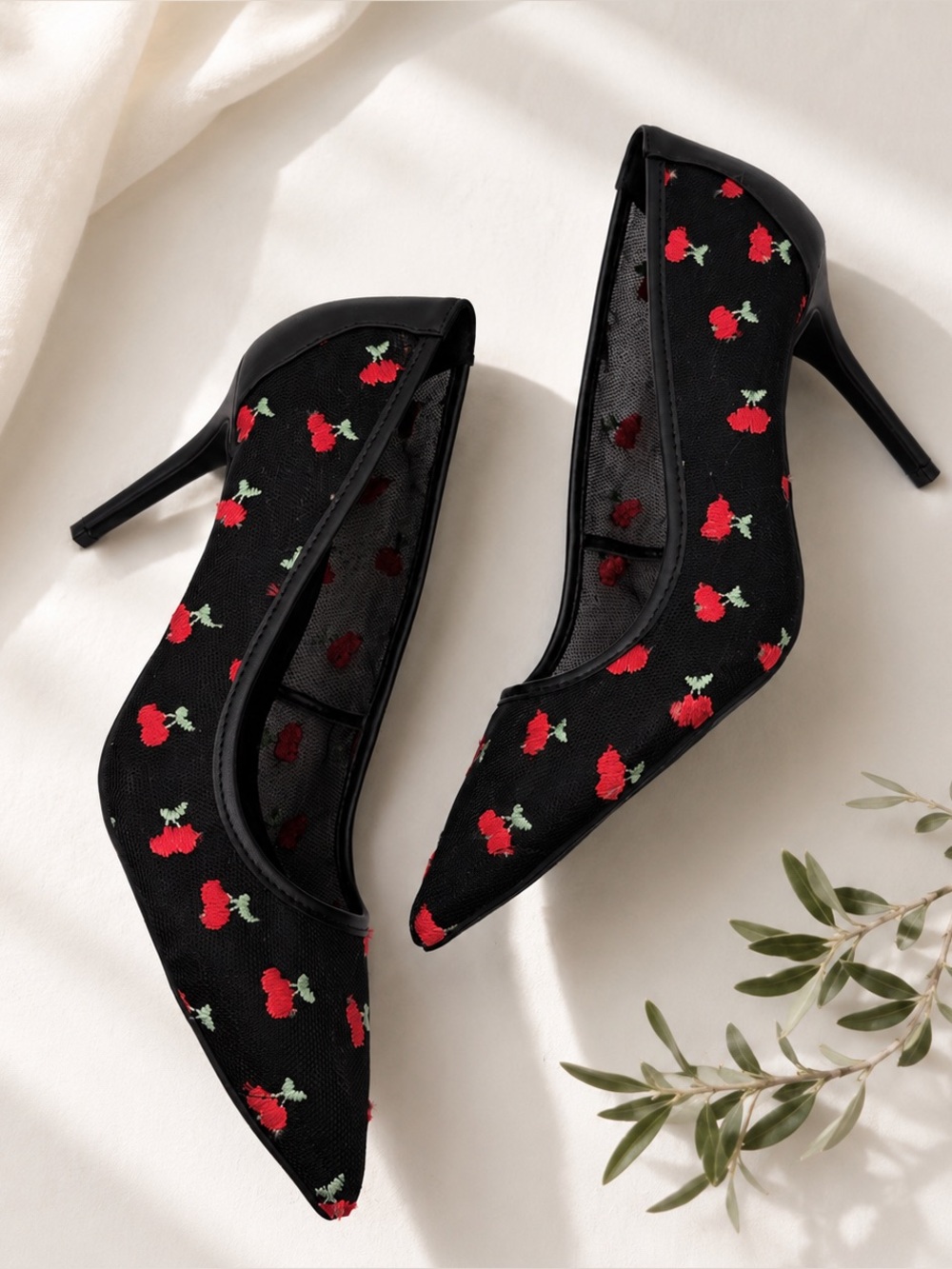BCBGeneration • Embroidered Pointed Toe Pump